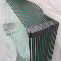 Kaca Tempered sangat jernih, ketebalan 3mm 4mm 5mm 6mm untuk bangunan dan ruang pancuran