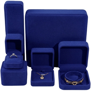 Boîte de présentation de luxe pour bijoux, coffret d'emballage pour magasin, ensemble de présentoirs pour bracelets, colliers, pendentifs, bagues, boîte à bijoux en velours - Product Image 1