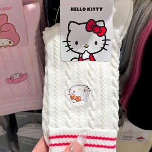 Calcetines de media pantorrilla My Melody para mujer, color rosa, estilo anime, transpirables, para verano - Product Image 4