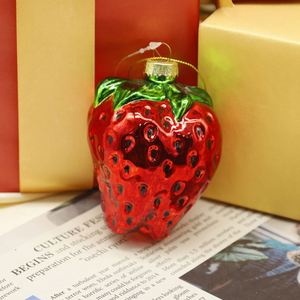 ของตกแต่งคริสต์มาสทำมือจากแก้วเป่ามือ รูปทรงต่างๆ  ของตกแต่งผลไม้และอาหารเพ้นท์ลายด้วยมือ  ของตกแต่งต้นคริสต์มาสแบบสั่งทำพิเศษ - Product Image 1