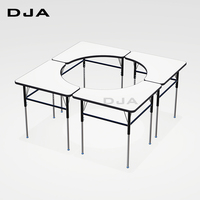 Table d'école en plastique renforcé pour les activités d'apprentissage des enfants, design moderne, garantie 15 ans