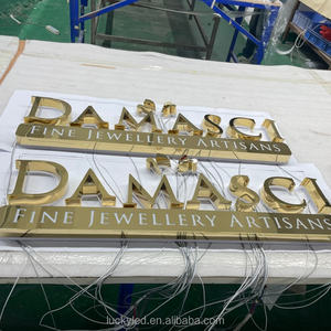 Luxuriöses 3D-Logo Outdoor LED-Buchstabenschild LED-Hintergrundbeleuchtetes Markenzeichen Maßgefertigte Metall-Kanalbuchstaben für Firmen- und Ladendekoration - Product Image 2