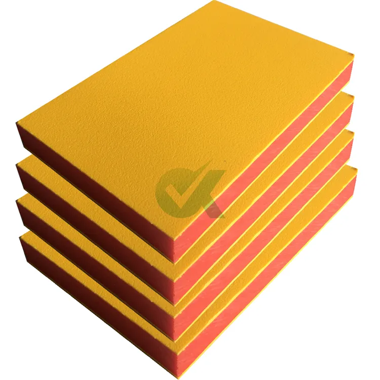 3 layers starboard plastic dual color HDPE sheet