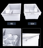 Cage pour souris de laboratoire, cage d'élevage pour rats de laboratoire R5 avec couvercle en maille d'acier inoxydable, logement pour rongeurs autoclavable et empilable