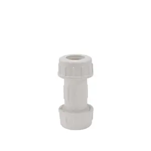 PVC Plastic Pipe Fitting With O-Ring Compression Coupling
