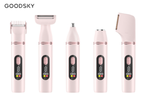 GOODSKY 5-in-1 <strong>Hair</strong> Trimmer Grooming Kit LED Display IPX6 Cordless Rechargeable Trimmer With Travel Lock Use While Charging - Product Image 4