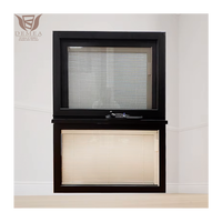 Ventanas Modernas de Aluminio con Manivela, Doble Acristalamiento, Aislamiento Térmico de Alta Eficiencia Energética
