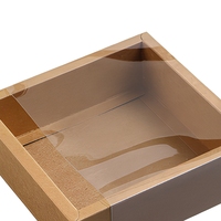 Scatola Personalizzata per Imballaggio di Piccole Imprese, Scatola di Cartone Riciclato Marrone per Spedizioni con Finestra Trasparente in PVC