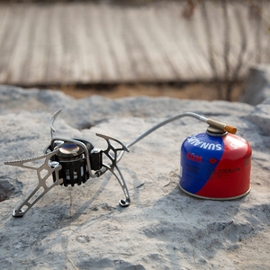 Réchaud de camping multi-combustibles d'extérieur, coupe-vent, portable, fonctionne avec du gazole, du diesel, de l'alcool et des cartouches de gaz. - Product Image 1