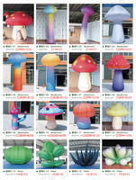 Fleurs gonflables personnalisées avec éclairage LED à motifs, fleurs géantes jaunes et roses, décoration gonflable pour la scène et la décoration des parcs