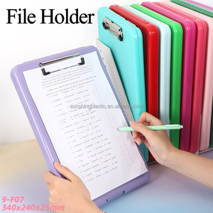 Porte-documents en plastique SUNSHING, boîte de classement de magazines, organiseur de documents, conteneur de classement de bureau, porte-documents pliable avec porte-stylo - Product Image 1