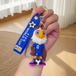2026 Mascot <b>Keychain</b> Cartoon Doll Football Pendant Trendy Collectible Gift - Product Image 3