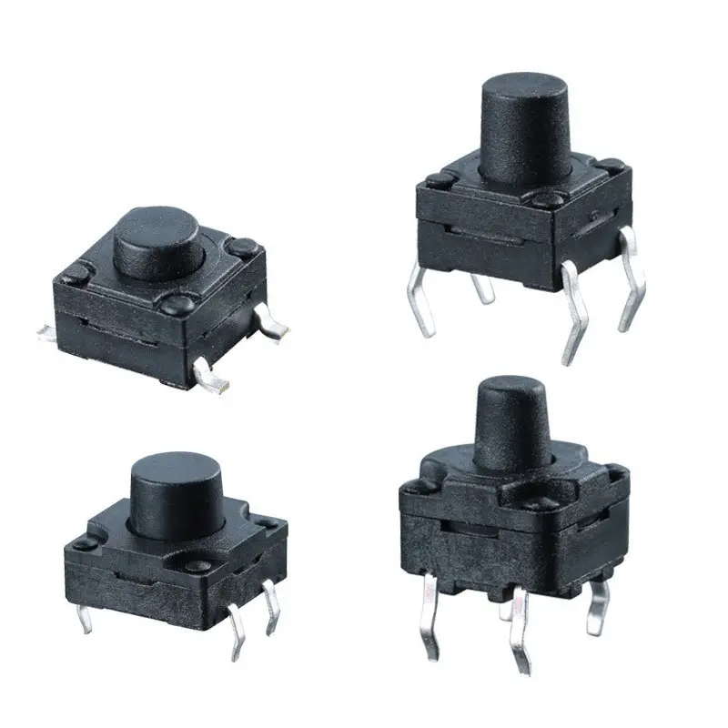 Tactile TS03-66-50-BK-160-LCR-D-67 TC-00108 6.2*6.2 Mm Tactile Switch Through Hole IP67 Rated Waterproof Tact Switch