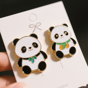 Men Pin hat động vật làm phụ kiện biểu tượng tùy chỉnh cứng tùy chỉnh màn hình in ấn Mặt dây kim loại ve áo pin với nam châm - Product Image 5