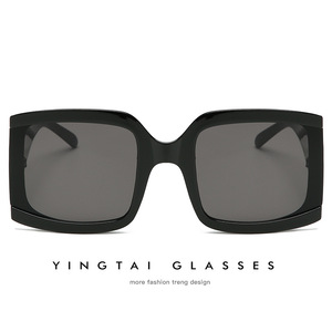 Yingtai Eyewear <b>Square</b> <b>Frame</b> Sunglasses UV400 Unisex Fashion Sunshades Plastic <b>Frame</b> PC Lens - Product Image 5