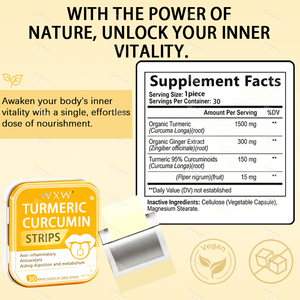 Meilleures bandes de curcuma personnalisées pour le soutien des articulations, la gestion du poids et les soins digestifs - Product Image 2