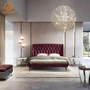 Modern Home Furniture Double Solid Wood Wall Bed with <strong>Storage</strong> and Hand Carved Design - Product Image 1