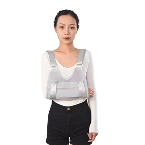 Forearm sling, shoulder and neck brace, arm fracture fixation belt, reinforced new arm sling, gray - Product Image 2