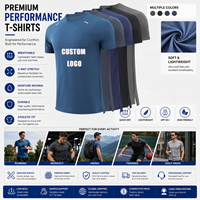 T-shirt de Sport Élastique Homme pour Gym, Haut Athlétique Compressif, Vêtement de Course Personnalisé, T-shirt Musculation en Polyester Ajusté