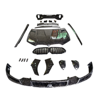 Para BMW X6 G06 LD estilo de fibra de carbono forjado labio delantero falda lateral difusor trasero capó espejo retrovisor carcasa cuerpo Kit
