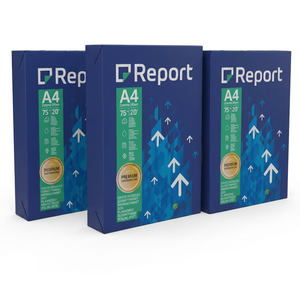 Papel Bond Report A4 70gsm Sulfito Azul A4 75g 500 hojas - Caja con 5 paquetes - Product Image 1