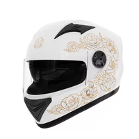 Casque de moto intégral classique et cool de protection durable Casque de moto électrique transfrontalier Paris de couleur unie