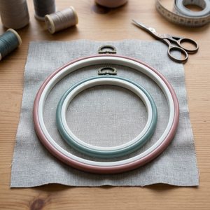 Ensemble de cerceaux à broder en plastique flexible DK-614A - Outils manuels durables de style vintage en provenance de Taïwan pour les projets de broderie - Product Image 3
