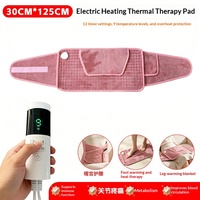 Sabuk Fisioterapi Pintar Lintas Batas dengan Pengatur Waktu, Bantalan Pemanas, Kompres Hangat Multifungsi, Bertenaga DC, Bahan Flanel