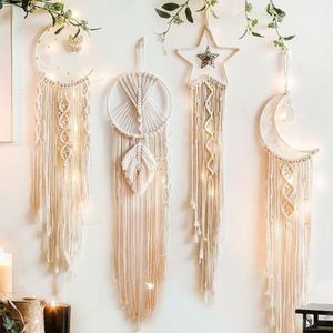 Atrapasueños Bohemio de Macramé Cherokee Indio, Hecho a Mano, Ecológico, para Decoración del Hogar y Bodas, Personalizado de Fábrica - Product Image 1