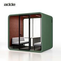 Cabine de bureau insonorisée modulaire, cabine de réunion acoustique portable avec système de ventilation silencieux