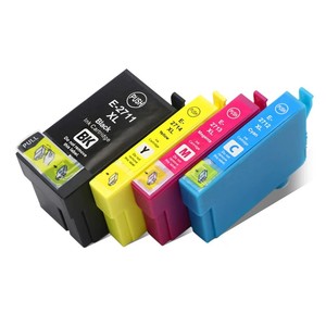 Cartouche d'encre compatible T2711 T2712 T2713 T2714 pour <span class=keywords><strong>Epson</strong></span> WorkForce <span class=keywords><strong>WF</strong></span> 7110 7210 7710 7510 <span class=keywords><strong>7715</strong></span> 7720 7610 7620 3620 3640 - Product Image 2