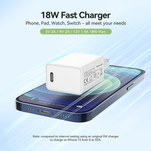 <span class=keywords><strong>Adaptateur</strong></span> <span class=keywords><strong>secteur</strong></span> d'usine Charge rapide Cargador 18w Chargeurs rapides Type-C pour <span class=keywords><strong>iPhone</strong></span> 11 <span class=keywords><strong>12</strong></span> <span class=keywords><strong>Pro</strong></span> <span class=keywords><strong>Max</strong></span> pour Samsung - Product Image 2