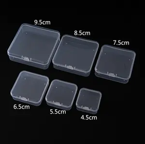 Mini Transparent Plastic Small Box Jewelry Earplug Storage Box Beads Transparent Gift Box