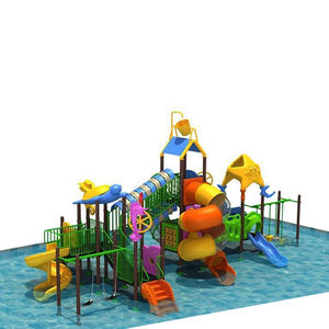 Baishe 브랜드 박람회 플라스틱 물 어린이 야외 놀이터 장비 어린이를위한 물 타기 - Product Image 4