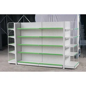 Leke Super Market Retail Racks Store Display Rack Shop Shelf Single Side Supermarket Shelves Gondola Shelving