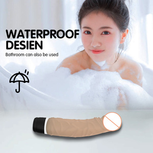 Toparc เครื่องสั่นดิลโด้สำหรับผู้หญิงเครื่องสั่นดิลโด้สีดำสมจริงทำจากซิลิโคน - Product Image 5