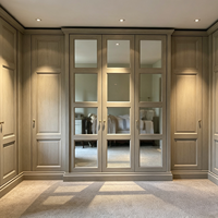 Armoire coulissante moderne en gros, prête à assembler (RTA), en bois, pour maison et villa, fabrication OEM/ODM sur mesure