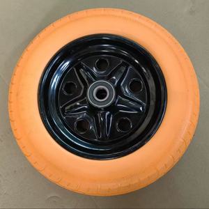 ล้อโฟม3.50-8 4PR <span class=keywords><strong>ยาง</strong></span>ล้อรถเข็น16นิ้วแบบแบนทำจาก PU ฟรี4.00-8สำหรับ<span class=keywords><strong>เปลี่ยน</strong></span>ทนทาน - Product Image 5