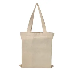 女性品牌手提袋，白色手工回收购物袋上印有定制标志