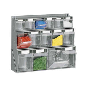 Cassettiera basculante con 18 cassetti 610x190x500 carrello di plastica - Product Image 1
