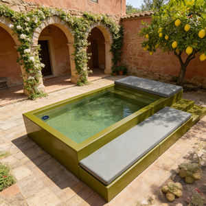 Piscine portable en fibre de verre avec canapé et pompe à chaleur – Idéale pour les complexes hôteliers, les villas et les jardins familiaux - Product Image 3