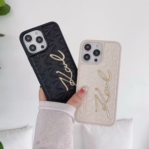 Funda de teléfono con letras en inglés de diseñador de marca Tide para iPhone 11 12 13 14 15 16 Promax 16E fundas móviles anticaída esmeriladas - Product Image 4