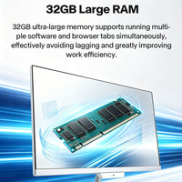 Großhandel 23,8 Zoll 8GB 1TB Business-Monitor PC Gaming All-in-One Desktop-Computer Monoblock Computadora All-in-One PC