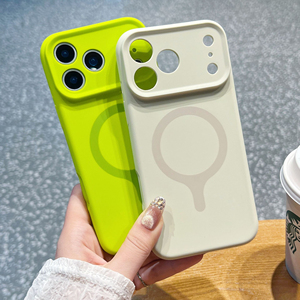 Nouvelle Coque de Téléphone Magnétique en Silicone Colorée pour l'Été, Anti-Chute avec Trous Précis, pour <span class=keywords><strong>iPhone</strong></span> 17 <span class=keywords><strong>Pro</strong></span> Max 16 15 - Product Image 4