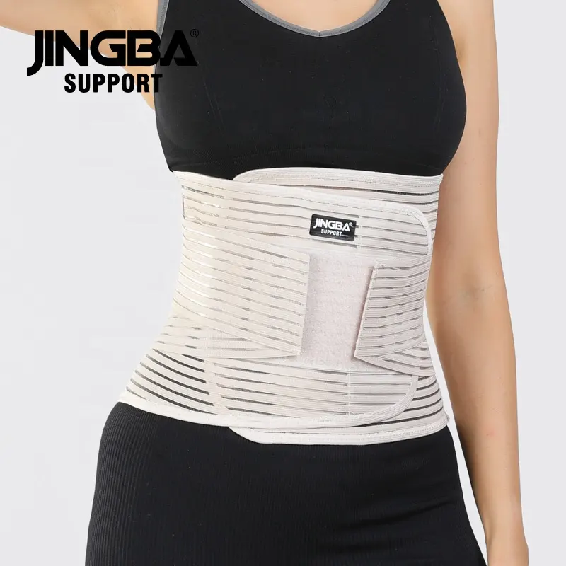 JINGBA SUPPORT 5052 OEM Slim Waist Sweat Band Slimming Back Pain Relief Lumbar Support Weight Loss Corset Elastic Waist Belt