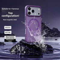 Coques Magnétiques de Haute Qualité pour iPhone 17 16 15 14 13 Pro Max – Étui Antichoc avec Dos Givré Semi-Transparent