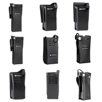 Étui de transport en cuir rigide RLN5383A RLN5383 avec boucle de ceinture fixe pour talkie-walkie Motorola DP1400 CP200D P3668I CP180