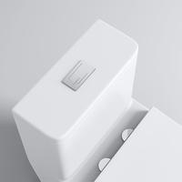 WC en céramique économique, monobloc, à poser au sol, avec chasse d'eau cyclonique siphonique, pour salle de bain, cuisine et extérieur