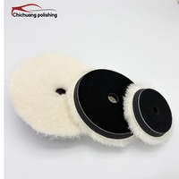 Tampon de polissage écologique et durable 100 % pure laine de 7 pouces pour la restauration et la brillance du gelcoat automobile