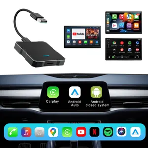 PhoebusLink portatile Auto play AI BOX adattatore CarPlay Wireless Android Auto con Youtube Netflix Dongle smartbox per OEM Factory